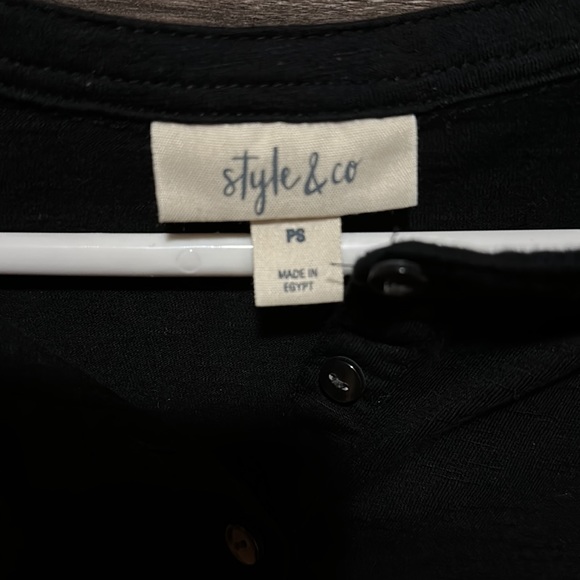 Cute Style & Co basic black top❤️ - Picture 2 of 4